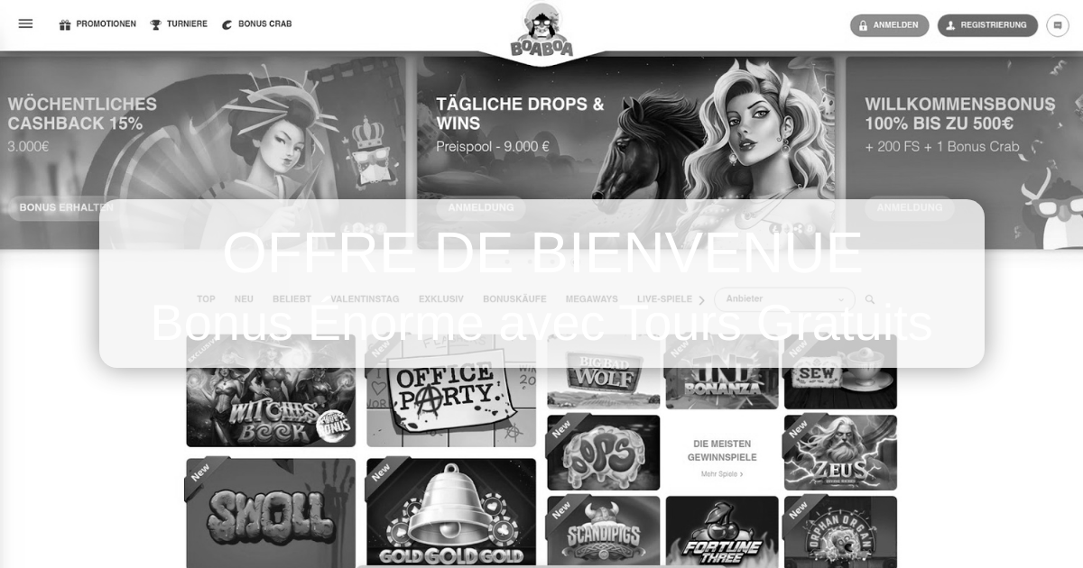 BoaBoa Casino France - Machines à sous & retraits rapides